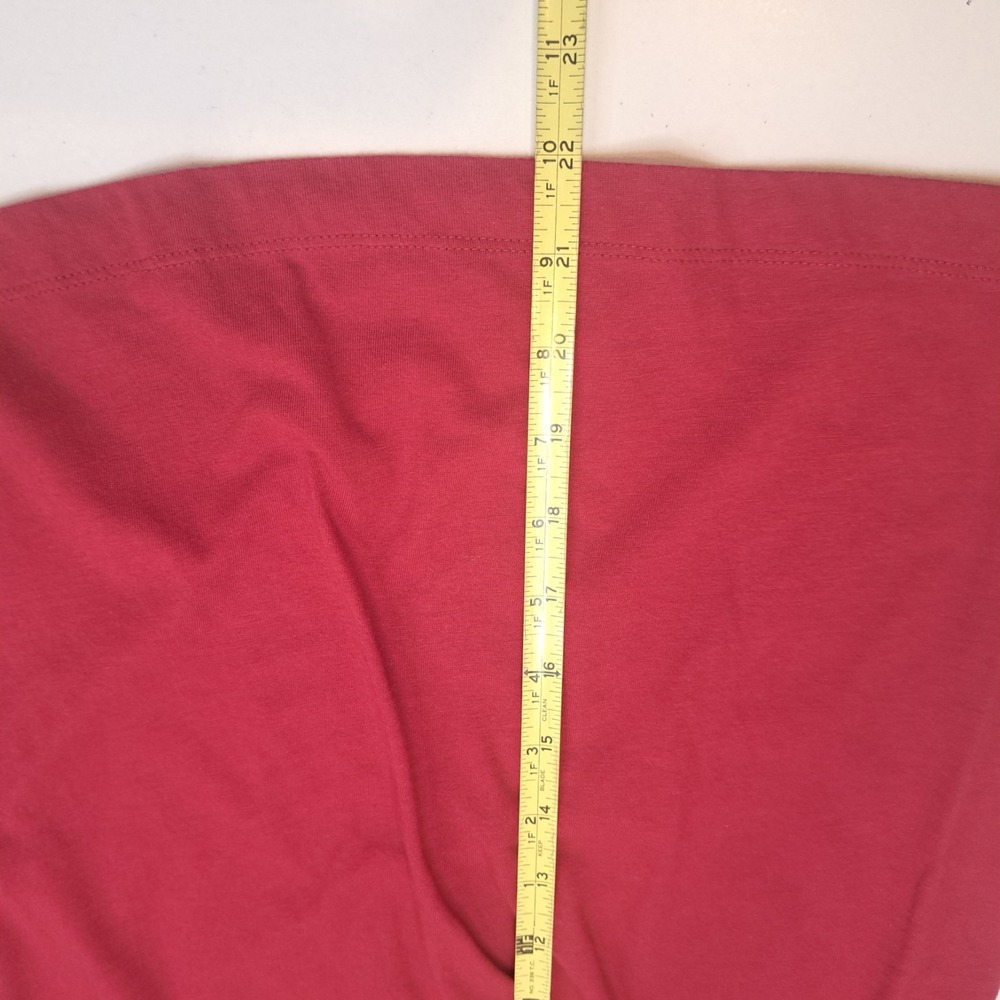 Canyon River Blues Top Womens S Red 3/4 Sleeve Embroidered Ruffled - Picture 10 of 11